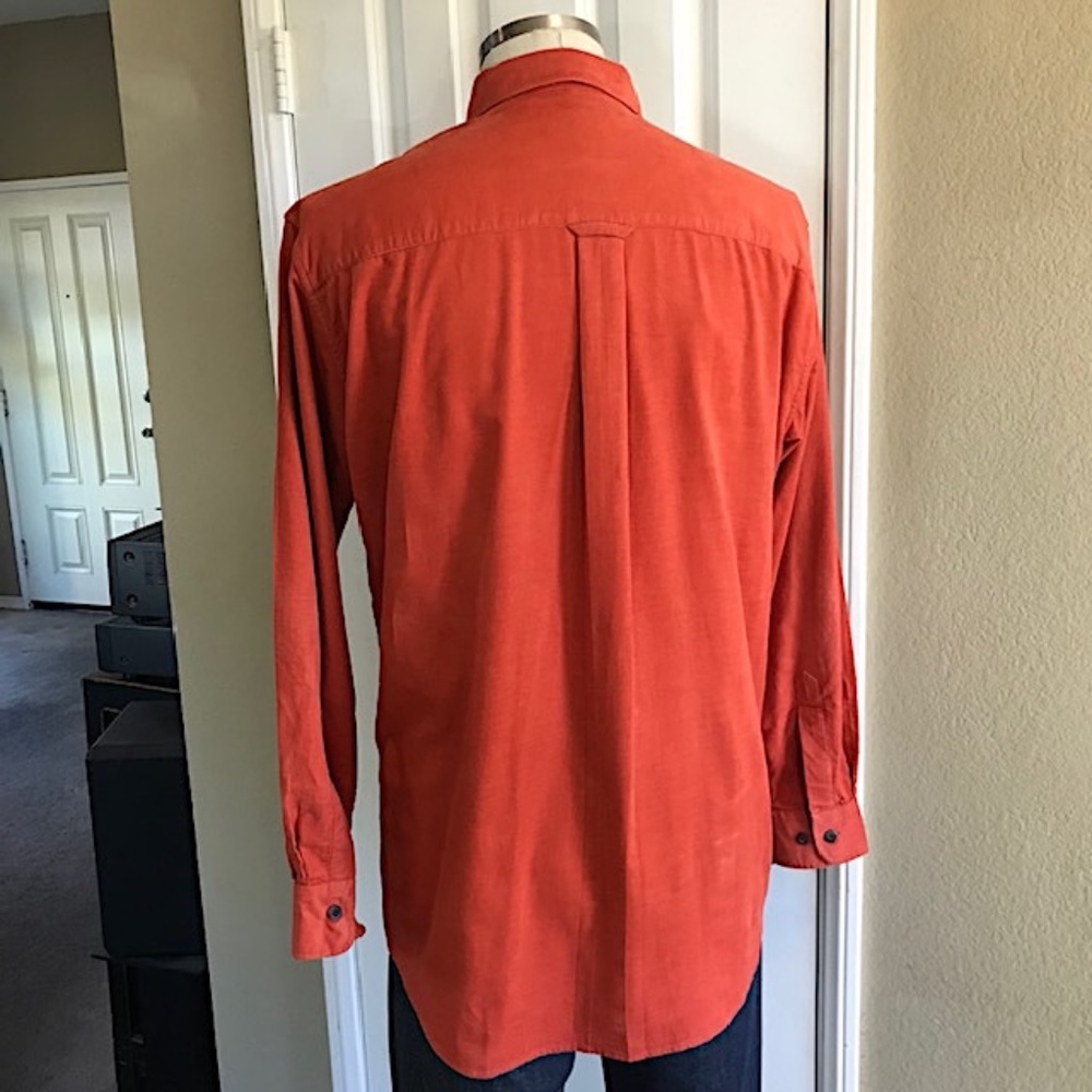 Pendleton "Wayne" Deep Orange Corduroy Button-Up … - image 6